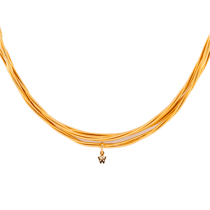 Wellendorff Collier Zartes Glück in 750 Gelbgold.