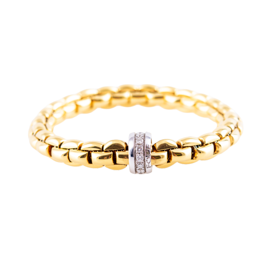 Fope Eka Armband in 750 Gelb- und Weißgold