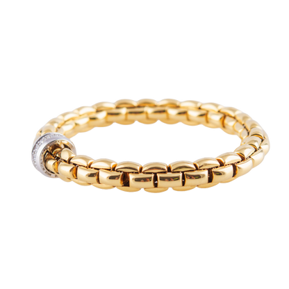 Fope Eka Armband in 750 Gelb- und Weißgold
