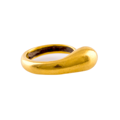 Ilias Lalaounis Ring in 750 Gelbgold, "Entenkopf"