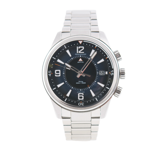 Jaeger LeCoultre Polaris Mariner Memovox Herrenuhr
in Edelstahl mit Automatikwerk