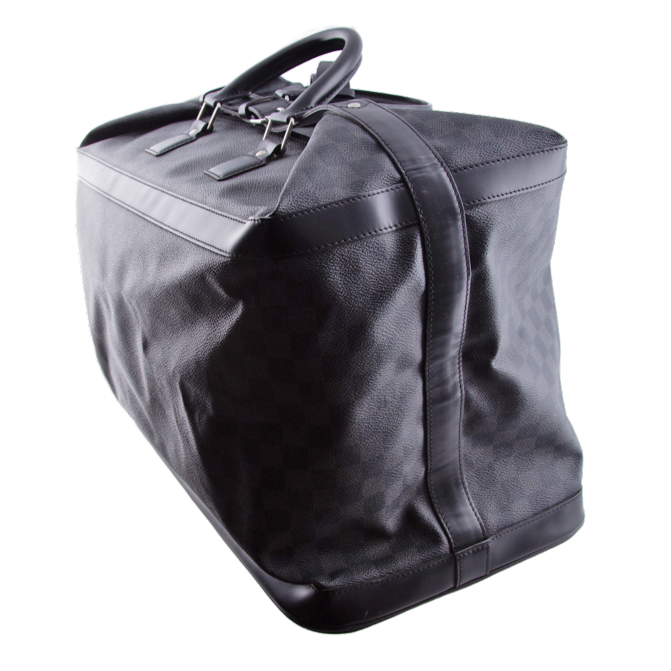 GRIMAUD DAMIER GRAPHITE TASCHE