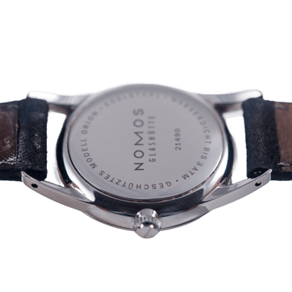 Nomos Orion 33 Armbanduhr in Edelstahl mit Handaufzugwerk