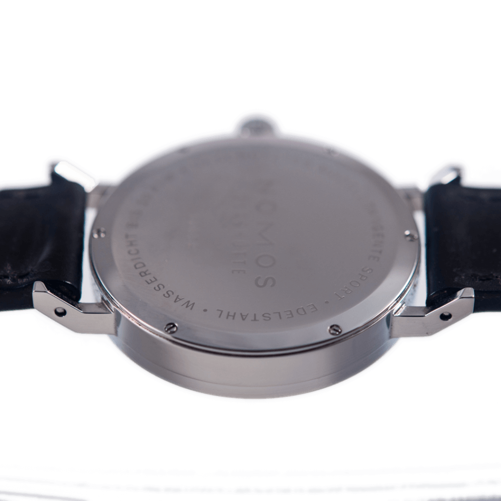 Nomos Tangente Sport Armbanduhr in Edelstahl mit Handaufzugwerk