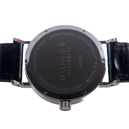 Nomos Tangente Sport Armbanduhr in Edelstahl mit Handaufzugwerk