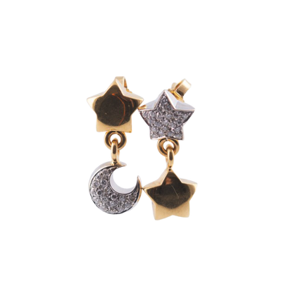 OHRHÄNGER MOND & STERNE