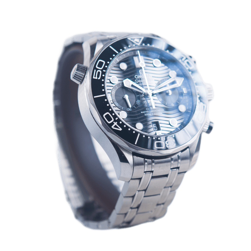 Omega Seamaster Diver 300m Co-Axial Master Chronometer Chronograph Armbanduhr in Edelstahl mit Automatikwerk