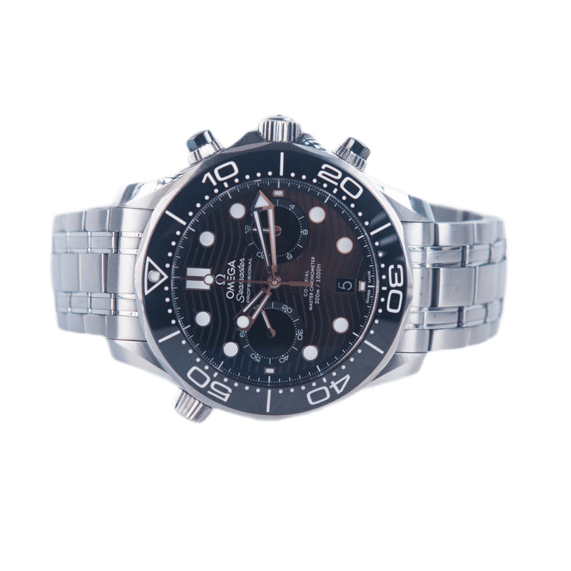 Omega Seamaster Diver 300m Co-Axial Master Chronometer Chronograph Armbanduhr in Edelstahl mit Automatikwerk