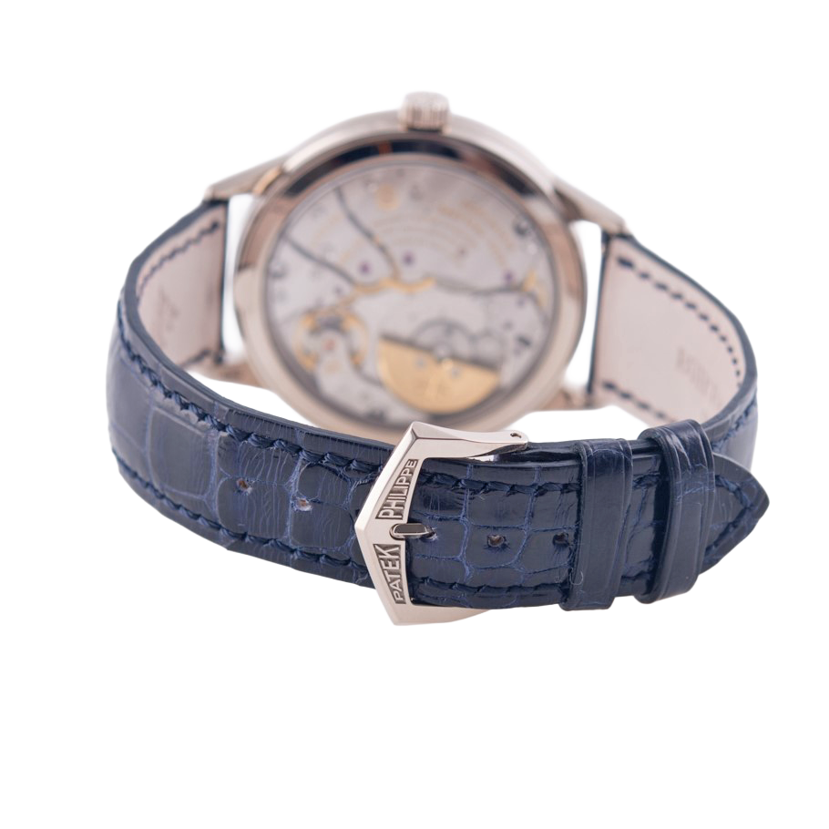 Patek Philippe Complications Jahreskalender Regulateur Armbanduhr
in 750 Weißgold mit Automatikwerk