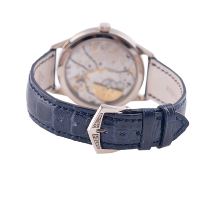 Patek Philippe Complications Jahreskalender Regulateur Armbanduhr
in 750 Weißgold mit Automatikwerk
