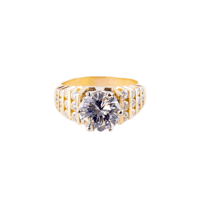 Solitärring in 750 Gelbgold mit einem Brillant
3,15ct 