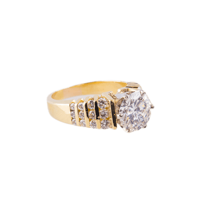 Solitärring in 750 Gelbgold mit einem Brillant
3,15ct 