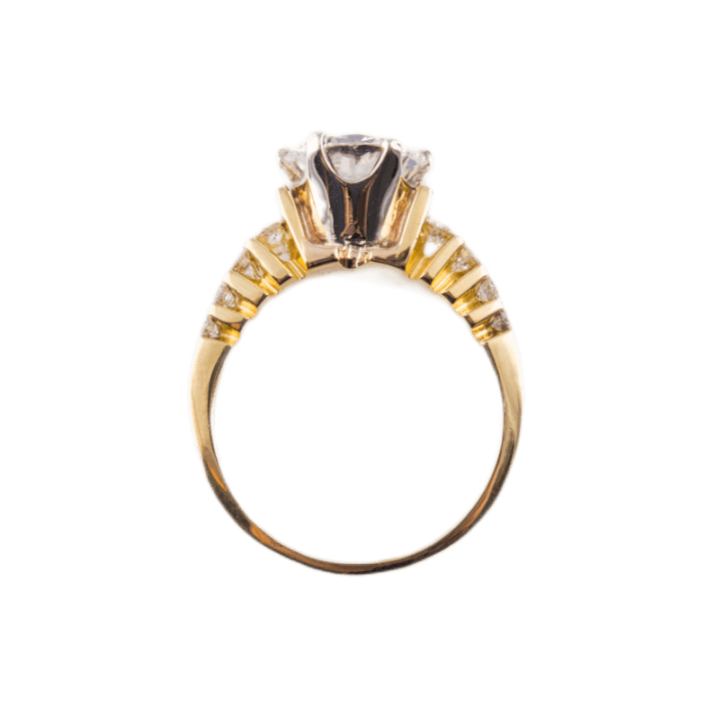 Solitärring in 750 Gelbgold mit einem Brillant
3,15ct 