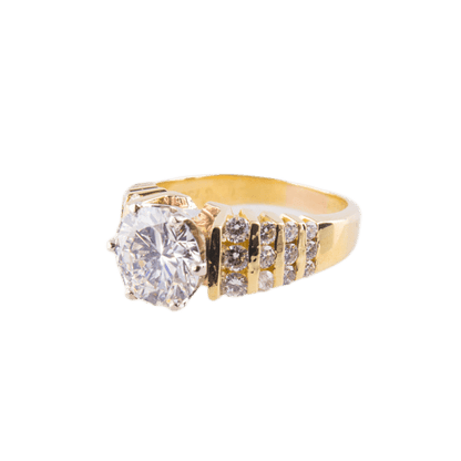 Solitärring in 750 Gelbgold mit einem Brillant
3,15ct 