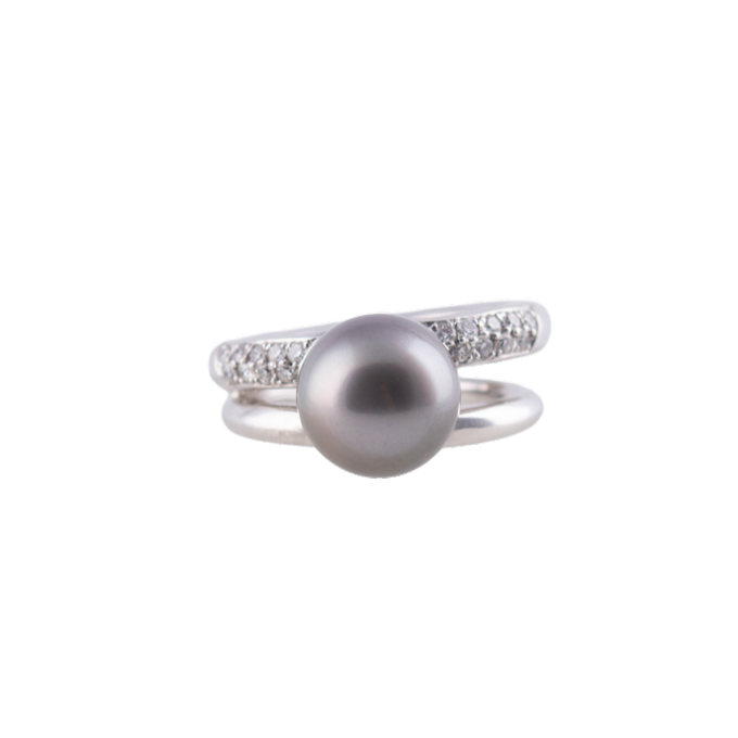 RING GRAUE PERLE