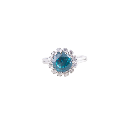 RING BLAUER ZIRKON