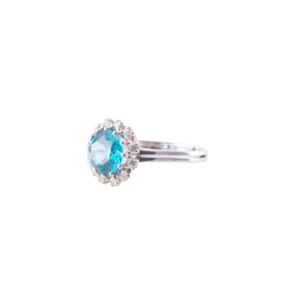 RING BLAUER ZIRKON