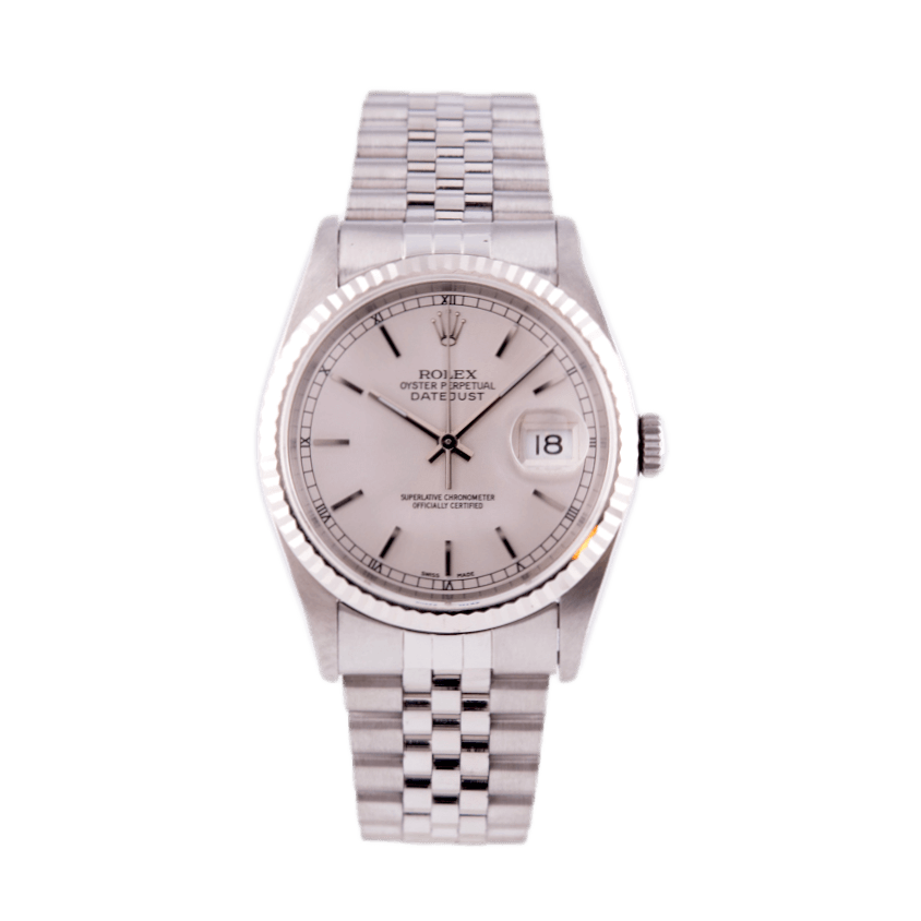 Rolex Datejust 36 Armbanduhr in Edelstahl mit Automatikwerk