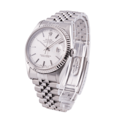 Rolex Datejust 36 Armbanduhr in Edelstahl mit Automatikwerk
