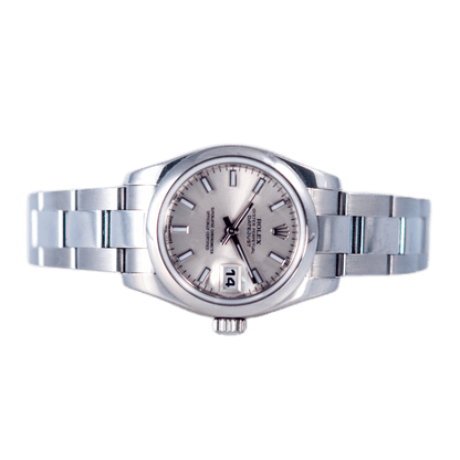 Rolex Oyster Perpetual Datejust 26 Damenuhr in Edelstahl mit Automatikwerk.