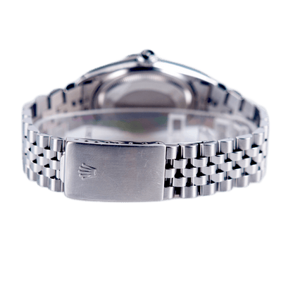 Rolex Vintage Datejust 36 in Edelstahl mit Automatikwerk. Zifferblatt silber-index