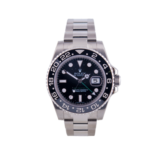 Rolex Oyster Perpetual GMT-Master 2 Herrenuhr
in Edelstahl mit Automatikwerk