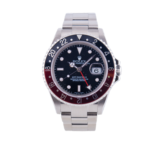 Rolex Oyster Perpetual GMT-Master 2 "Coke" Armbanduhr
in Edelstahl mit Automatikwerk