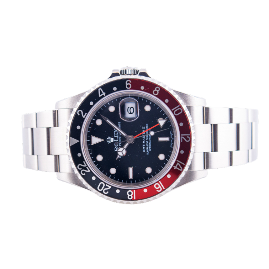 Rolex Oyster Perpetual GMT-Master 2 "Coke" Armbanduhr
in Edelstahl mit Automatikwerk