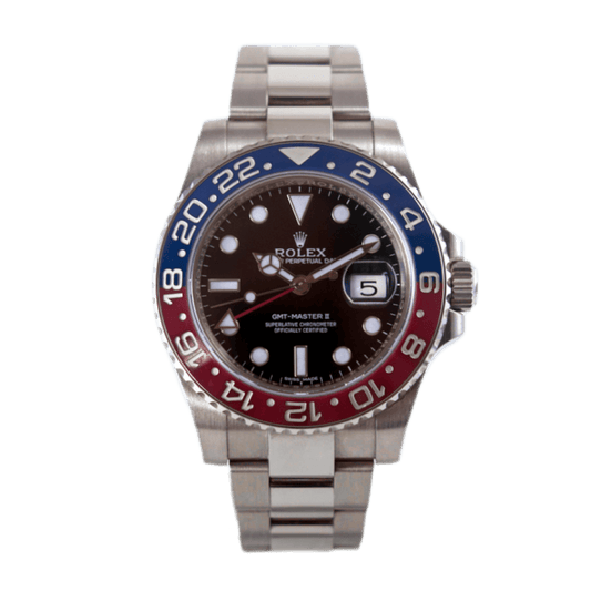 Rolex GMT-Master 2 Pepsi Herrenuhr in 750 Weißgold mit Automatikwerk