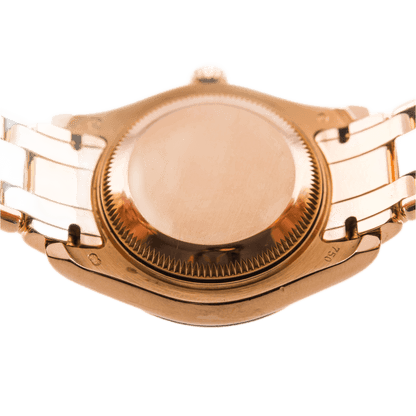 Rolex Oyster Perpetual Lady Datejust Pearlmaster Damenuhr
in 750 Roségold mit Automatikwerk