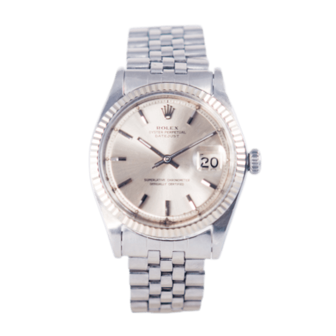 Rolex Vintage Datejust 36 in Edelstahl mit Weißgold-Lünette