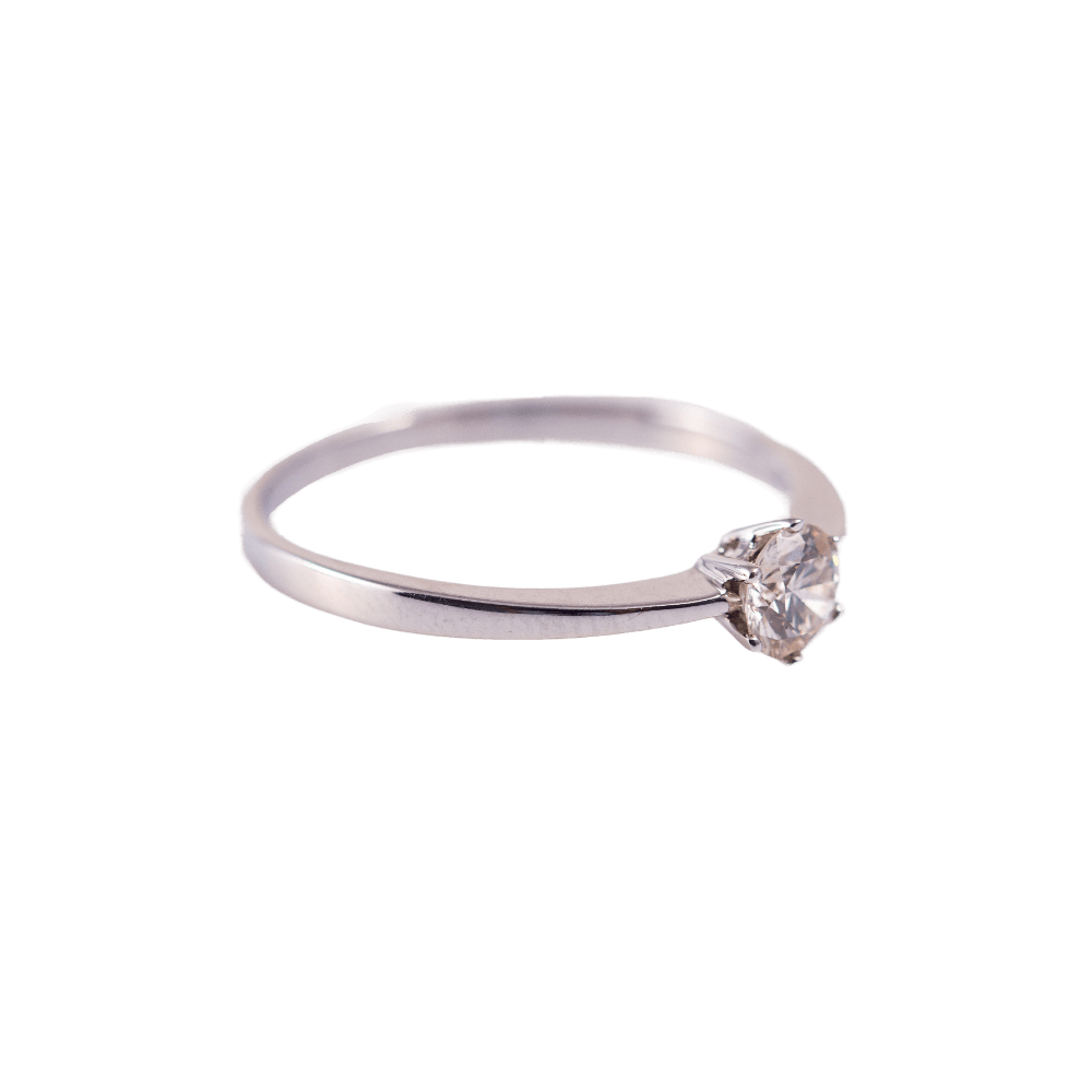 Solitär Ring 0,5 ct. 585 Weißgold