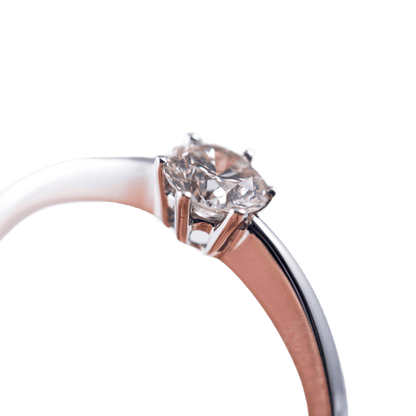 Solitär Ring 0,5 ct. 585 Weißgold