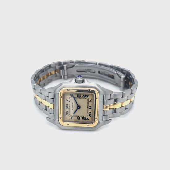 Cartier Panthère Lady Damenuhr in
Edelstahl und Gold 