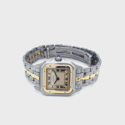 Cartier Panthère Lady Damenuhr in
Edelstahl und Gold 