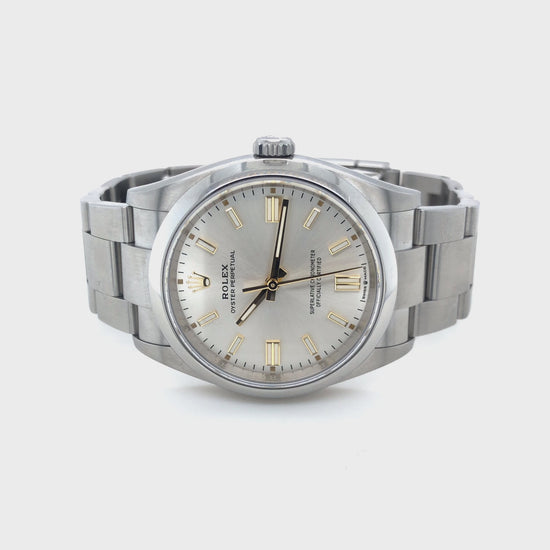 Rolex Oyster Perpetual 36 Armbanduhr in Edelstahl mit Automatikwerk