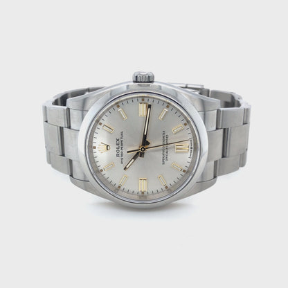Rolex Oyster Perpetual 36 Armbanduhr in Edelstahl mit Automatikwerk
