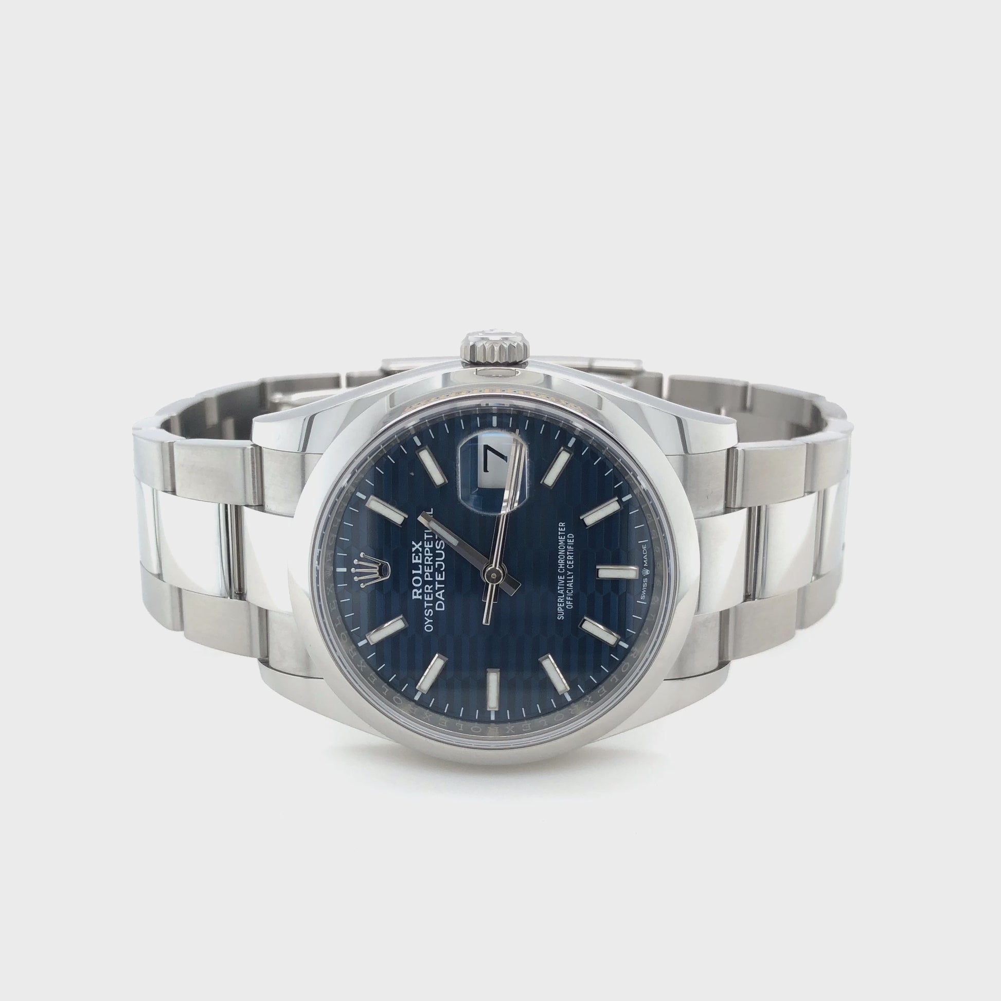 Rolex Oyster Perpetual Datejust 36 in Edelstahl mit Automatikwerk