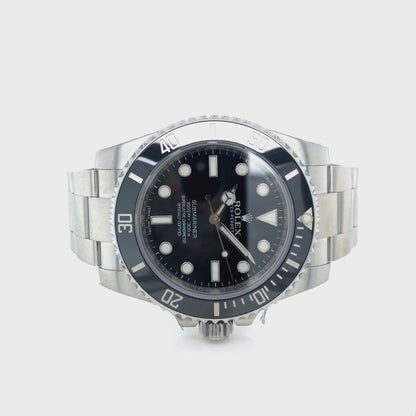 Rolex Submariner No Date Herrenuhr in Edelstahl mit Automatikwerk.