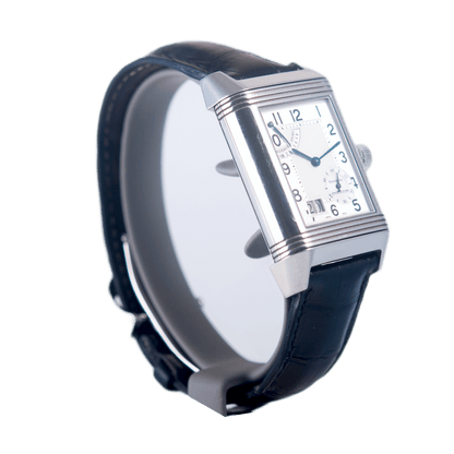 Jaeger LeCoultre Reverso Grand Date Armbanduhr in Edelstahl mit Handaufzugwerk