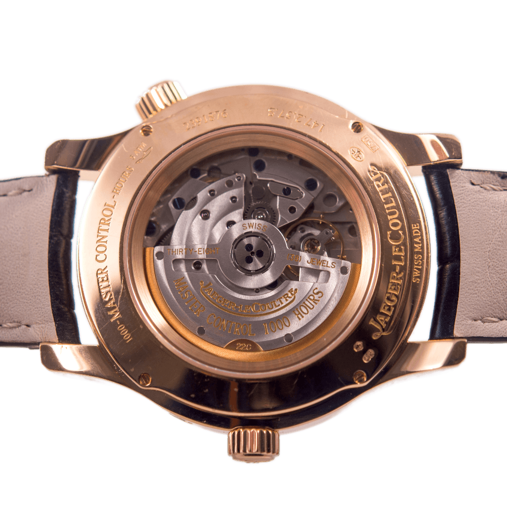 Jaeger LeCoultre Master Geographic Armbanduhr in 750 Roségold mit Automatikwerk