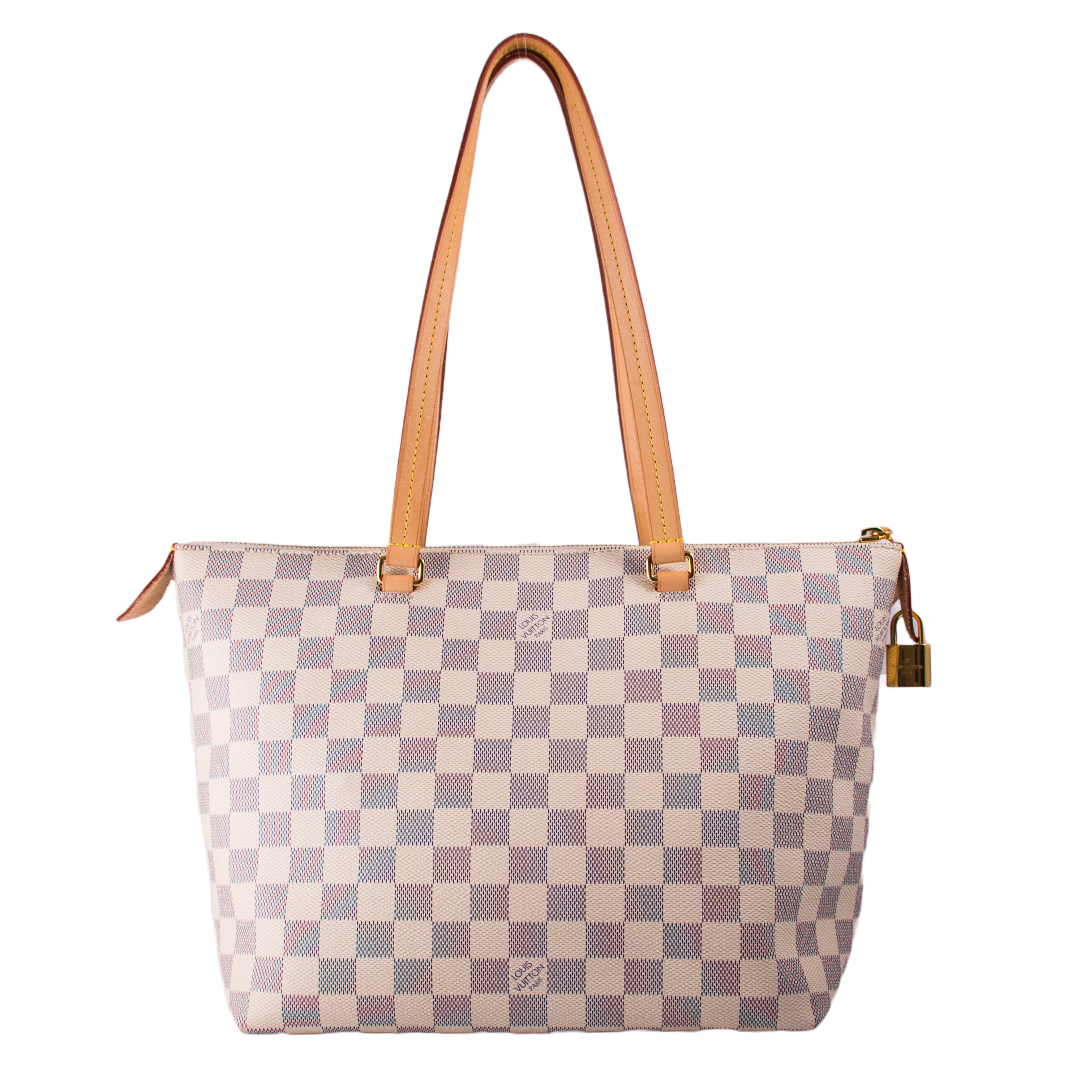 Neverfull leather tote Louis Vuitton Brown in Leather  32632394