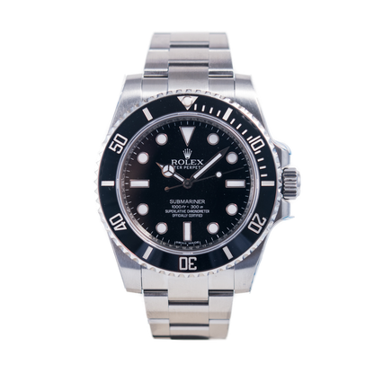 Rolex Submariner No Date Herrenuhr in Edelstahl mit Automatikwerk.